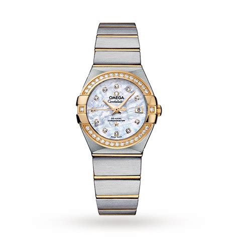 omega constellation women's diamond watch